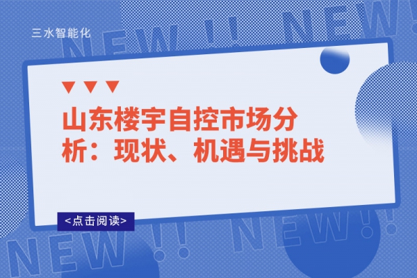 山東樓宇自控市場分析：現(xiàn)狀、機(jī)遇與挑戰(zhàn)